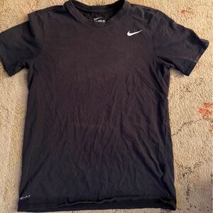 Nike Men's Dark Tee with White Swoosh